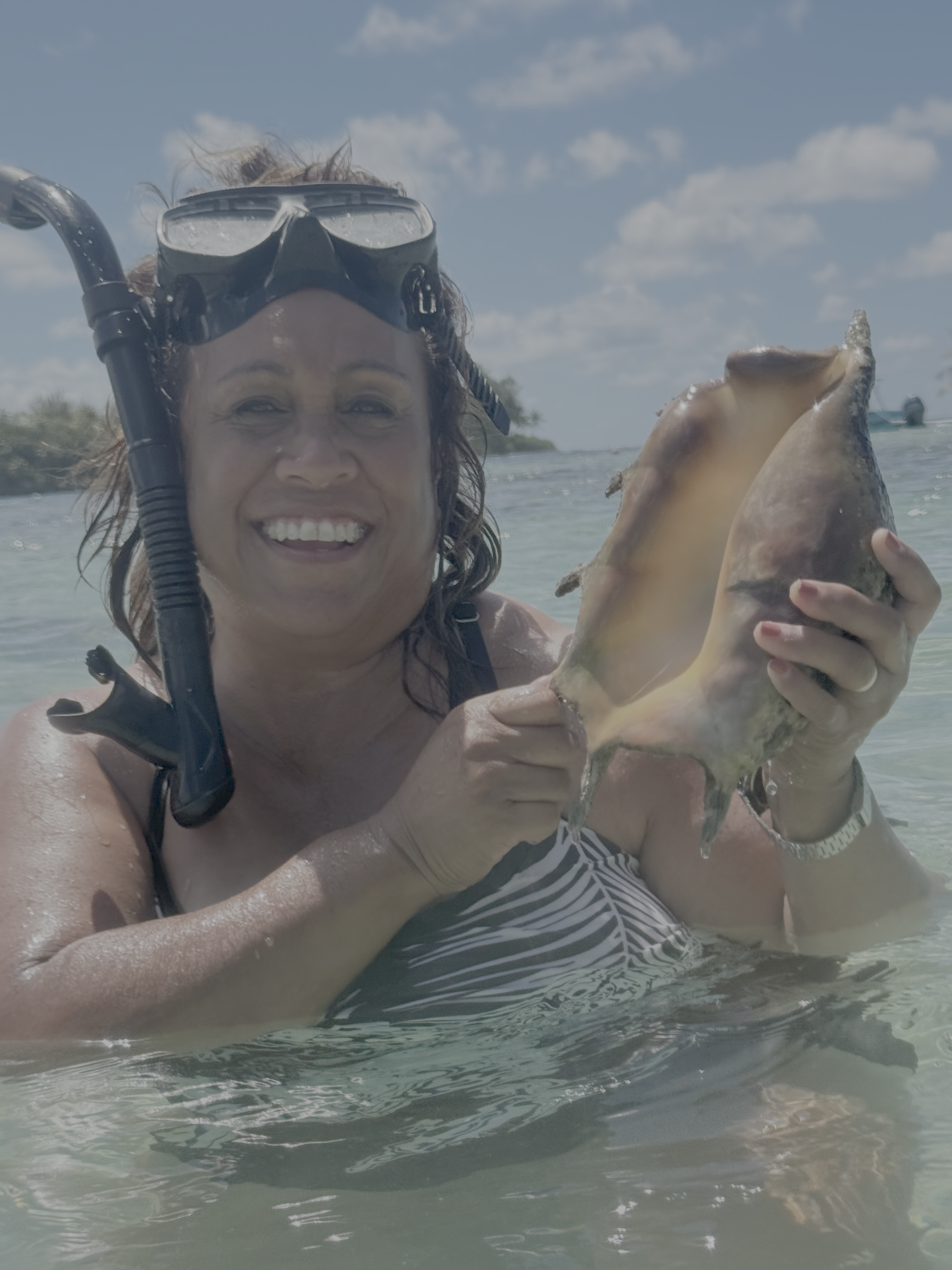 Liz with Conch